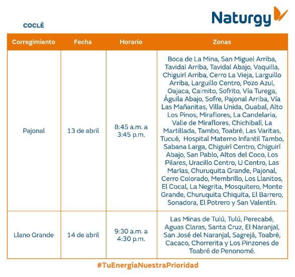 $!AVISO IMPORTANTE: Trabajos de mantenimiento en la red eléctrica del 13 al 19 de abril de 2026