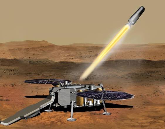 NASA | Esta ilustración muestra un concepto de cómo el Vehículo de Ascenso a Marte de la NASA.