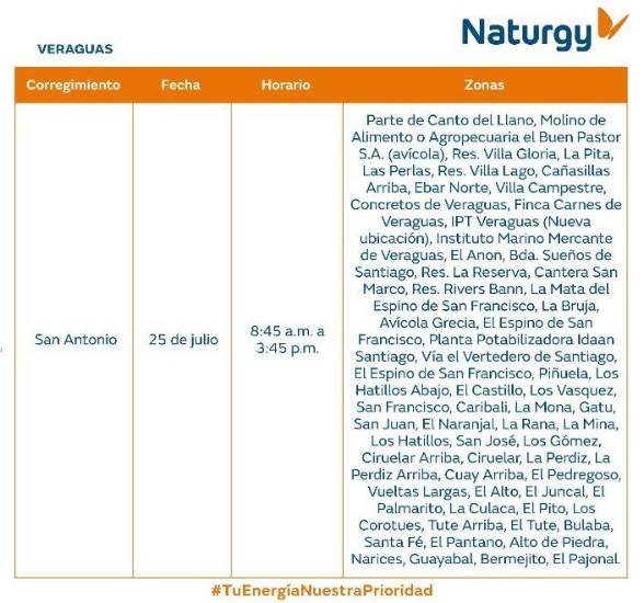 $!AVISO IMPORTANTE: Trabajos de mantenimiento en la red eléctrica del 27 de julio al 2 de agosto de 2026