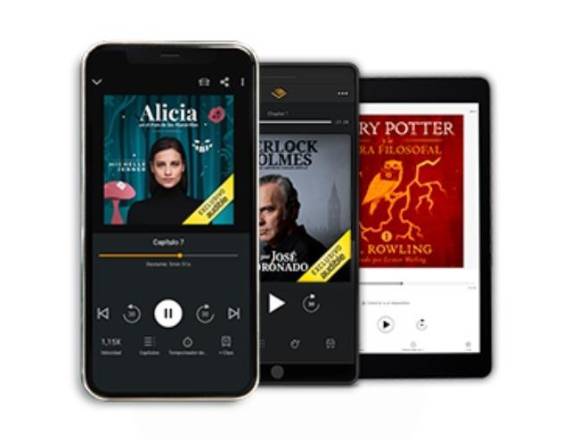 Plataforma Audible en el móvil.