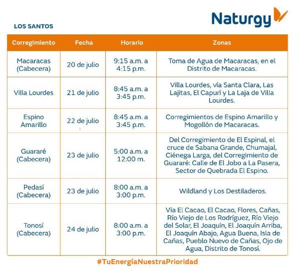 $!AVISO IMPORTANTE: Trabajos de mantenimiento en la red eléctrica del 20 al 26 de julio de 2026