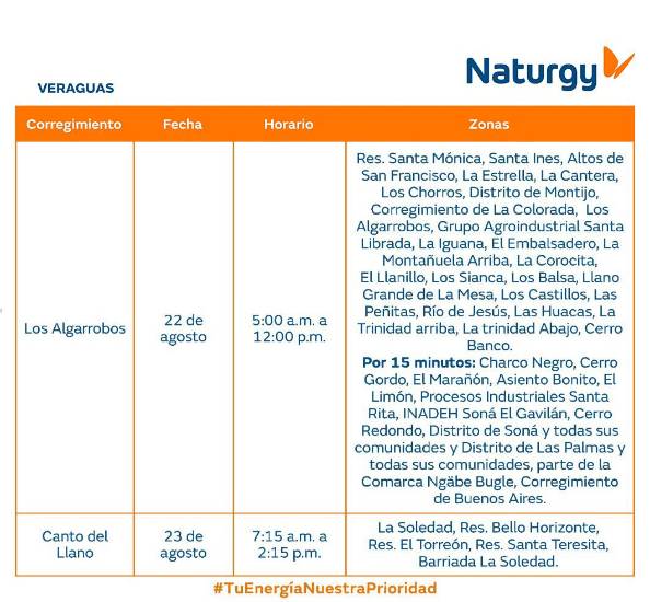 $!Aviso importante: Trabajos de mantenimiento en la red eléctrica del 17 al 23 de agosto de 2026
