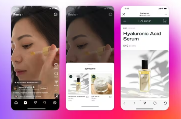 Los creadores podrán añadir enlaces de compra directa en los ‘reels’ de Facebook e Instagram