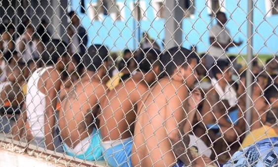 Privados de libertad en el centro penitenciario La Joyita.