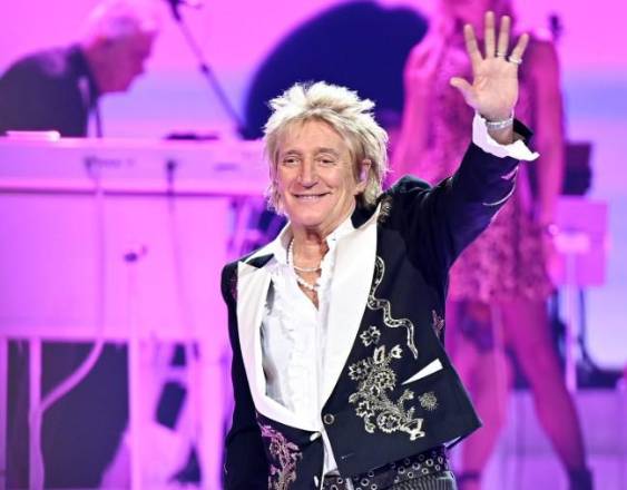 El cantante británico Rod Stewart, de 81 años. Foto: @rodstewart