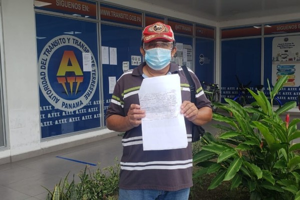 Conductor solicita reconsideración de boleta al tránsito en la provincia de Chiriquí