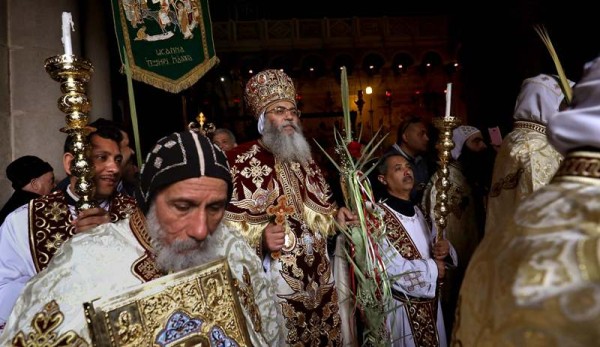 Los cristianos católicos celebran la resurrección de Cristo en Jerusalén