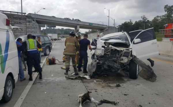 Accidente de tránsito en el Corredor Norte deja dos heridos