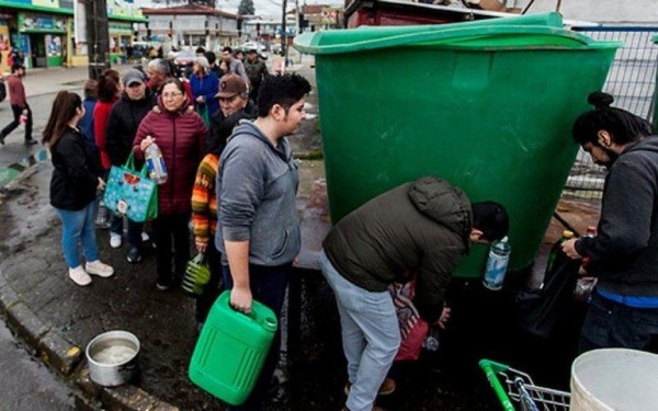 Alerta sanitaria en ciudad del sur de Chile por falta de agua potable