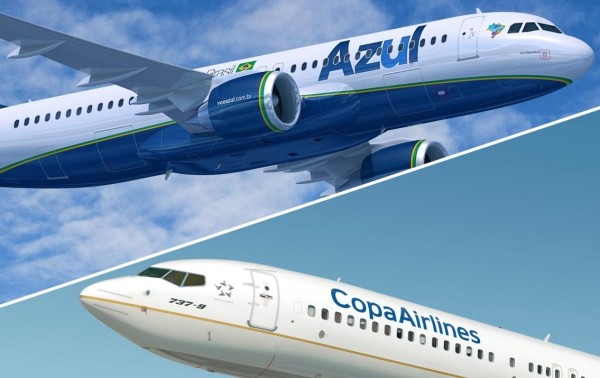 Copa Airlines y Azul anuncian acuerdo de código compartido