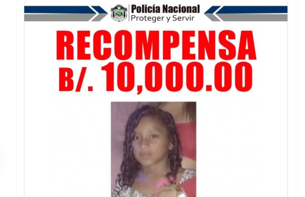 Aumentan a $10 mil la recompensa para quien brinde información sobre la niña Aderlyn Llerena