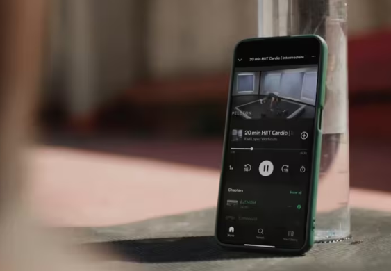 Entrenamientos guiados en Spotify.