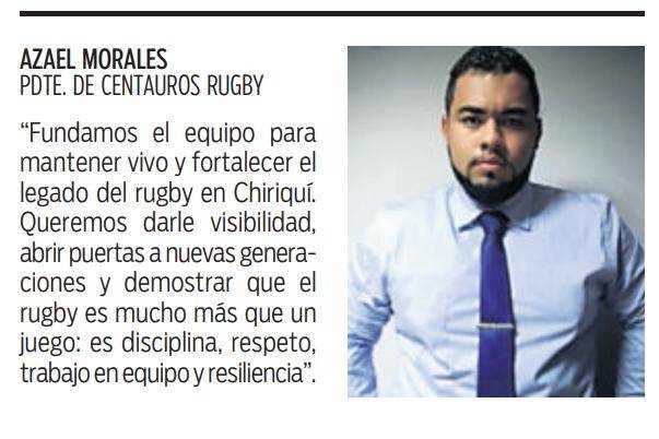 $!Centauros, Rugby chiricano