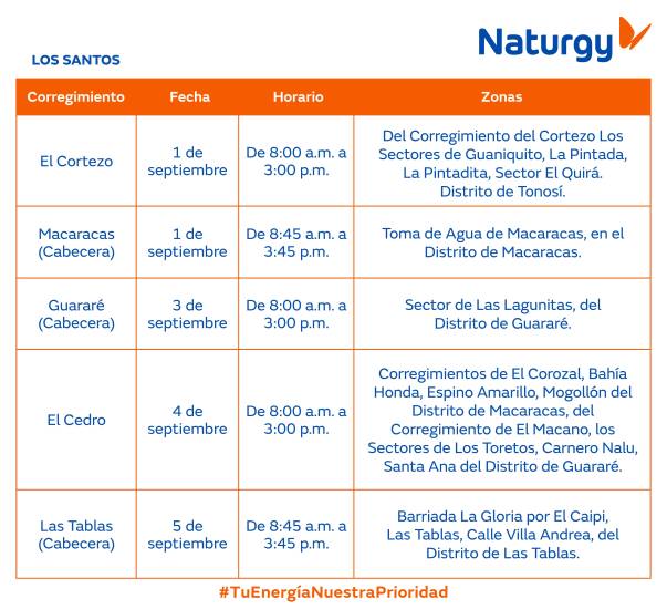 $!AVISO IMPORTANTE: Trabajos de mantenimiento en la red eléctrica del 31 de agosto al 6 de septiembre de 2026