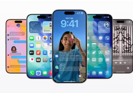 Un móvil iOS 26. Foto: APPLE