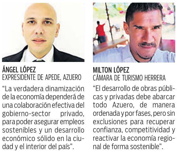 $!Enumeran las inversiones para dinamizar Los Santos y Herrera