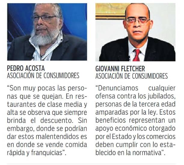 $!La ACODECO reafirma descuentos a jubilados bajo cumplimiento de ley