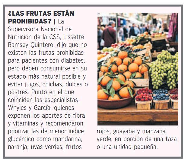 $!La alimentación para los diabéticos