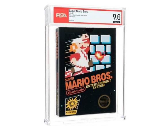 Copia de Super Mario Bros. Para la NES subastada por más de 3 millones de dólares.
