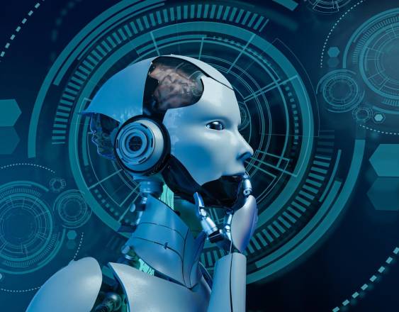 Freepik | Un robot con inteligencia artificial.