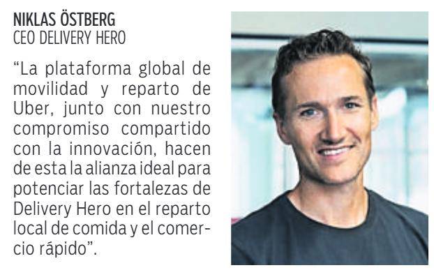 $!Uber compra a Delivery Hero, dueña de PedidosYa, por $14.800 millones