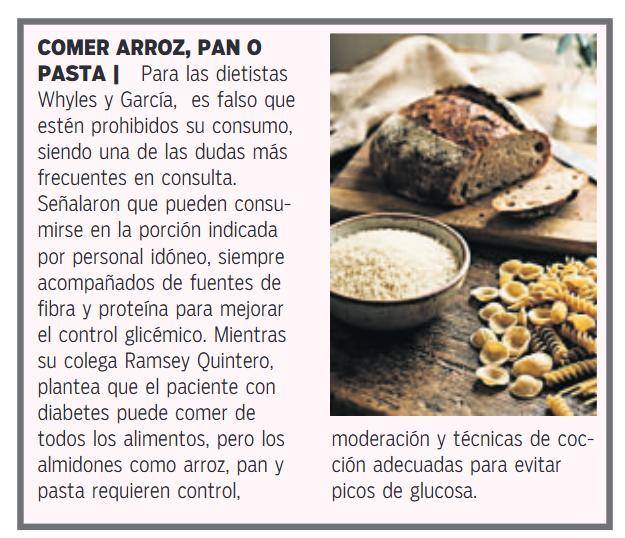 $!La alimentación para los diabéticos