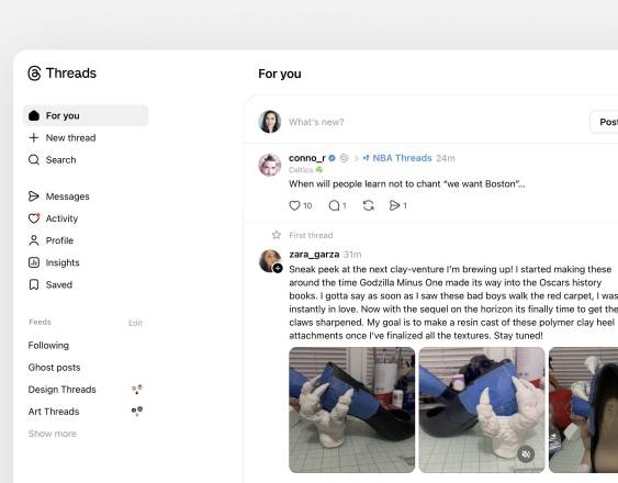 Mensajes directos en Threads.