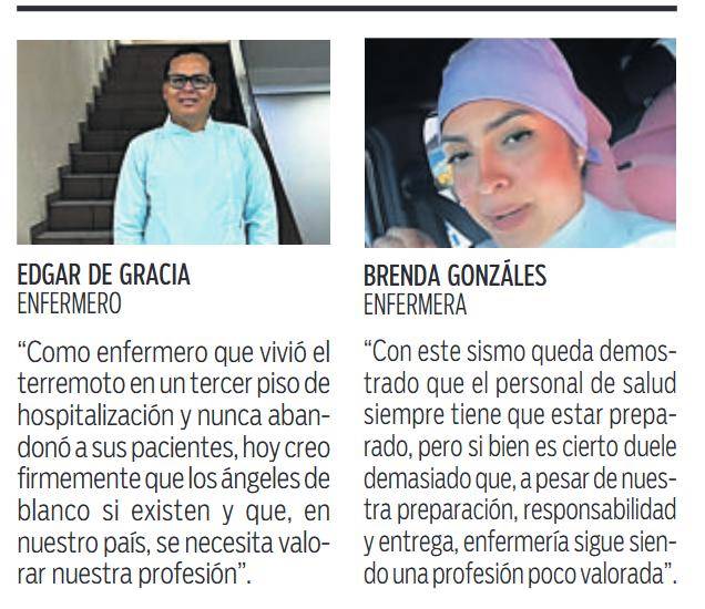 $!Personal de salud redobla esfuerzos en medio de la emergencia sísmica