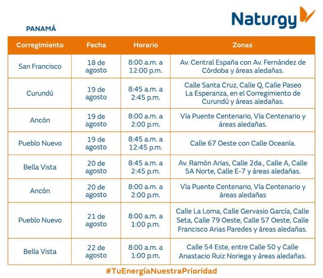 $!Aviso importante: Trabajos de mantenimiento en la red eléctrica del 17 al 23 de agosto de 2026