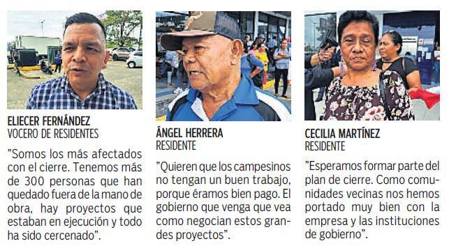 $!Comunidades alrededor de la mina piden ser tomadas en cuenta en plan de cierre