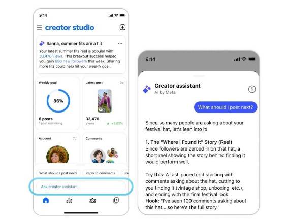 Aplicación Facebook Creator Studio