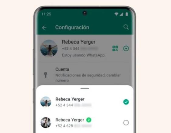 Multicuenta en WhatsApp- META.