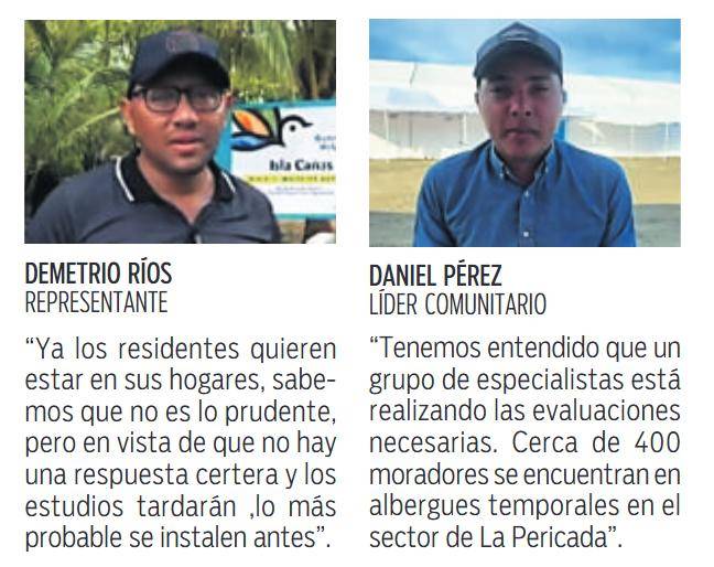 $!Isla Cañas: 600 habitantes siguen a la espera de poder volver a sus hogares