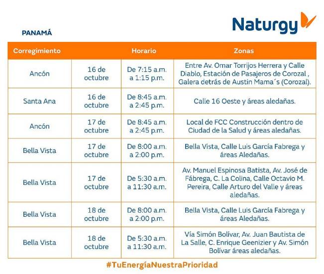 $!AVISO IMPORTANTE: Trabajos de mantenimiento en la red eléctrica del 12 al 18 de octubre de 2026