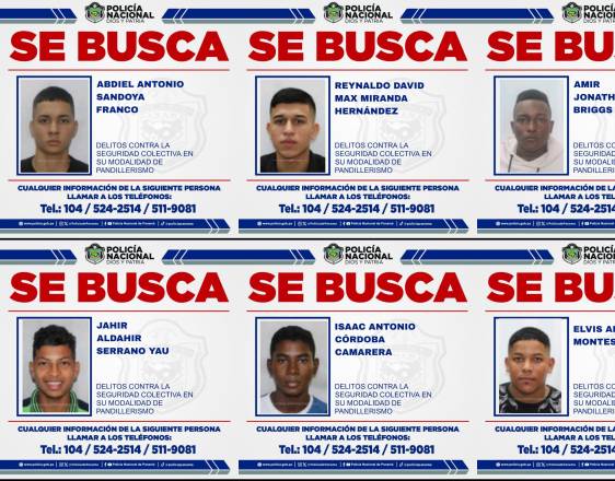 La Policía mantiene la búsqueda de seis presuntos integrantes de una estructura criminal