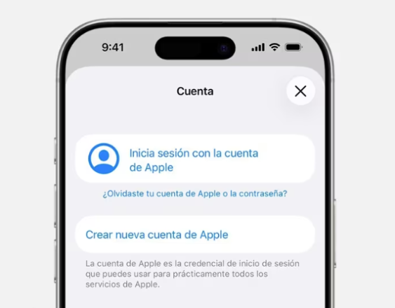 Recurso de la cuenta de Apple.