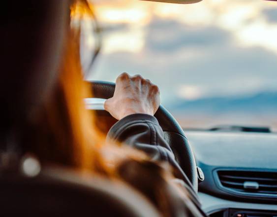 Pexels | Una persona conduciendo un vehículo.