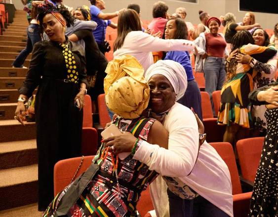 Participantes del “Taller de Mujeres Afropolíticas: Fortalecimiento Político e Incidencia para las Mujeres Afrodescendientes” en la provincia de Colón.