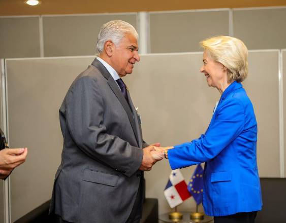 ML | El presidente de la República, José Raúl Mulino y la presidenta de la Comisión Europea, Ursula von der Leyen.