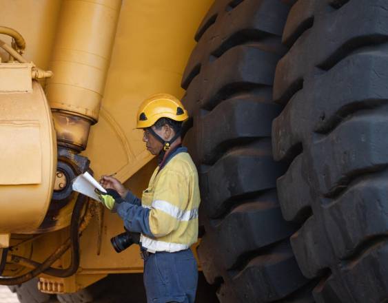 ML | Un trabajador minero.
