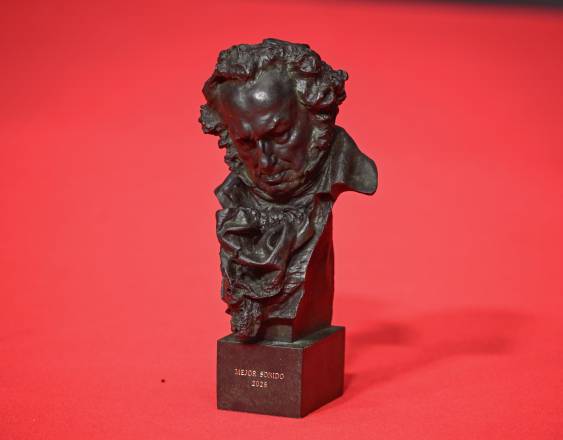 Estatuilla del Premio Goya.