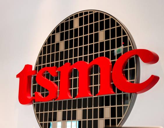 Logo del gigante tecnológico taiwanés TSMC.