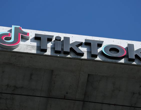 La red social TikTok.
