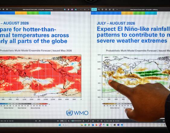 El jefe de los servicios de predicción climática de la Organización Meteorológica Mundial (OMM), Wilfran Moufouma-Okia.
