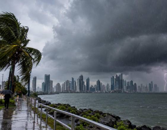 Cortesía | Día lluvioso en la ciudad de Panamá.