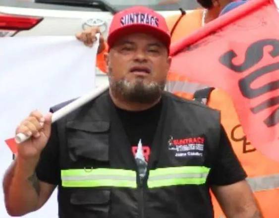 ML | El dirigente del Suntracs, Jaime Caballero.