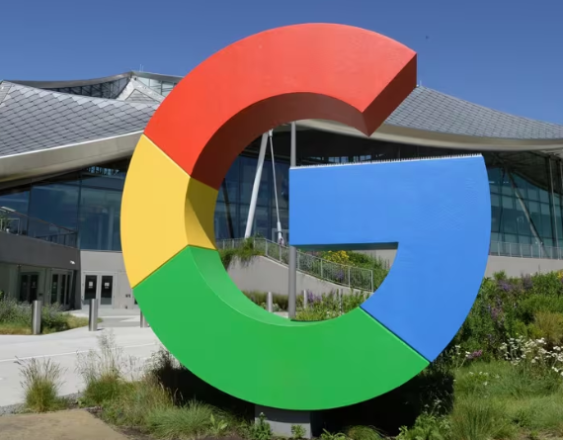 Logo de Google en sus instalaciones.