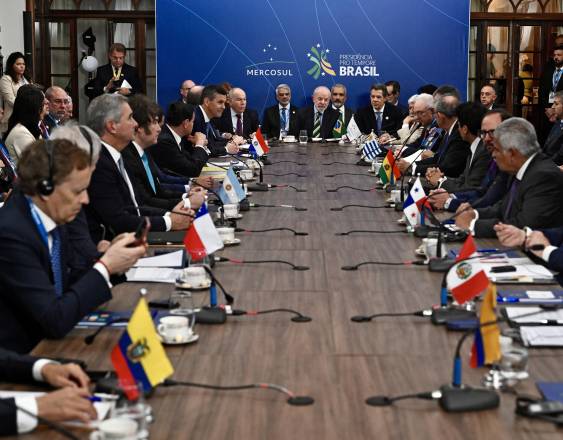 Los presidentes del bloque del Mercosur.