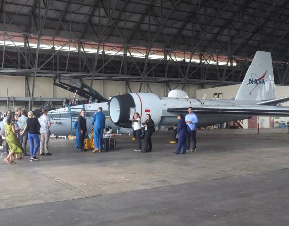 Cortesía | La aeronave WB-57 de la NASA.