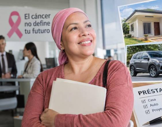 Cortesía | Una sobreviviente del cáncer aplicando a préstamos.